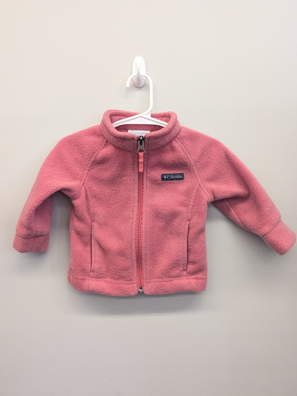 Columbia Baby Girls Pink Fleece Full Zip Jacket 3-6 Months